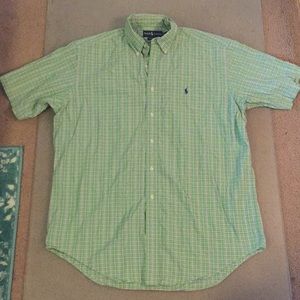 Green Patterned Ralph Lauren Button-down, Classic